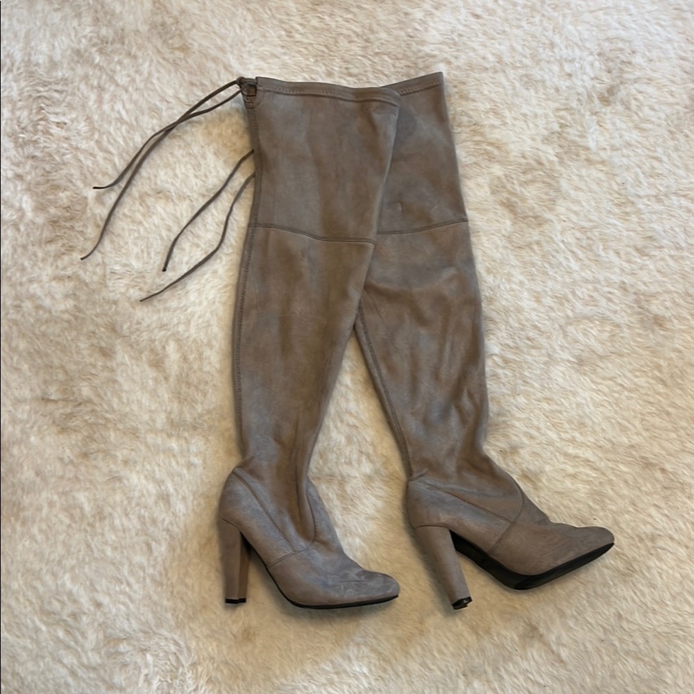 Steve Madden Gorgeous Tan Over-the-Knee Boots - sz 6